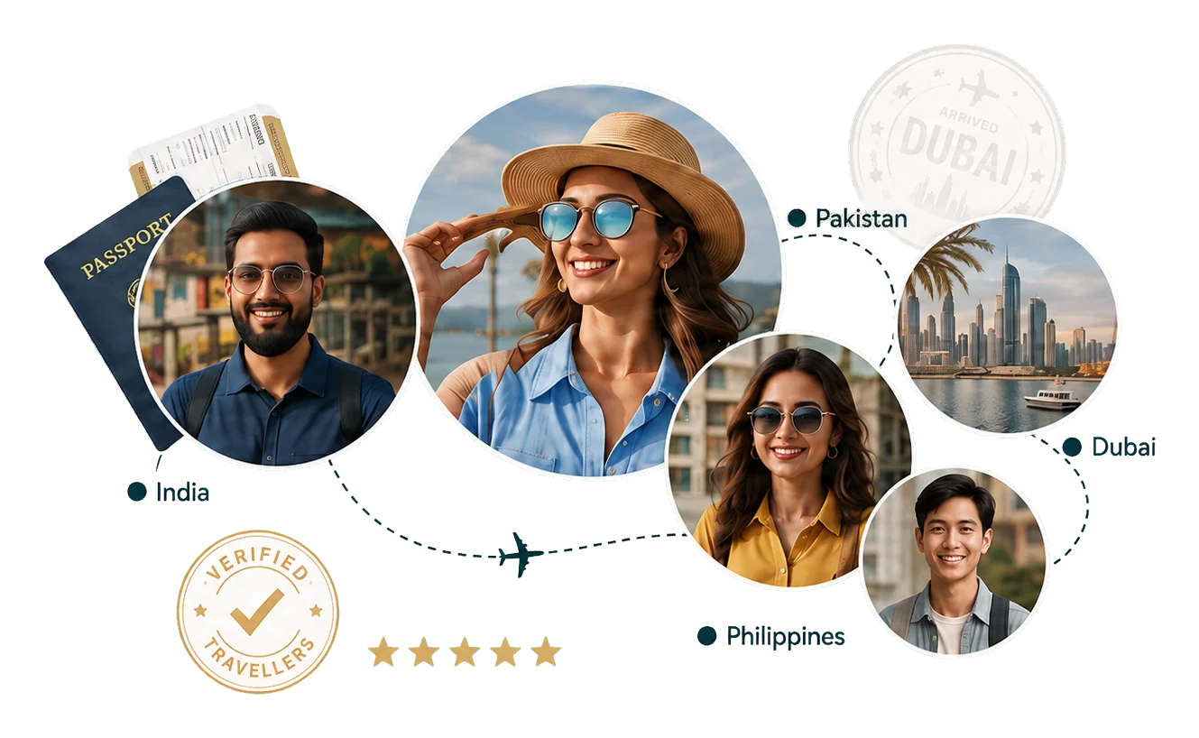 Happy TVO Travel customers who obtained their Dubai visas